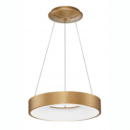 Lustre Dormitor - Lustra dimabila LED rotunda Rondo Slim Ø38/60 cm, argientie/aurie/maro/alba/neagra, 9453432 - Novaluce
