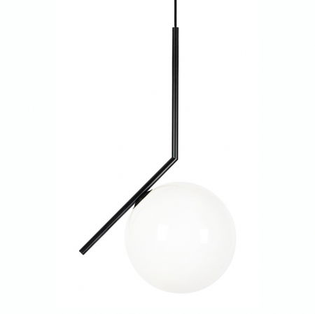 Lustre Dormitor - Lustra eleganta design modern Eliot 20 cm, alb/negru, MD10563-1-200T.BLACK - King