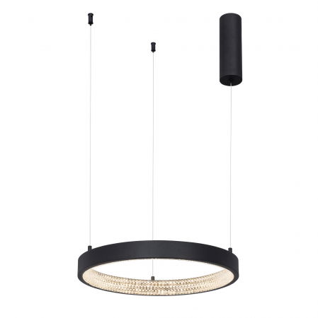 Lustre Dormitor - Lustra eleganta rotunda neagra cu cristale Draha Ø40/60/80/110 cm, LED dimabil, 9865140 - Novaluce