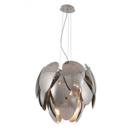 Lustra extravaganta Lovisa 60x50 cm, sticla alba/fumurie, design modern, AZ 2996 - Azzardo [0]