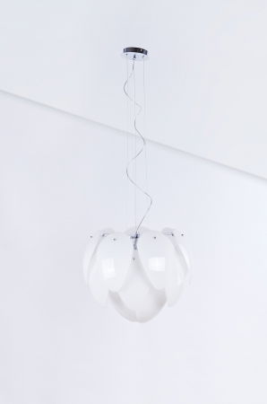 Lustra extravaganta Lovisa 60x50 cm, sticla alba/fumurie, design modern, AZ 2996 - Azzardo [6]