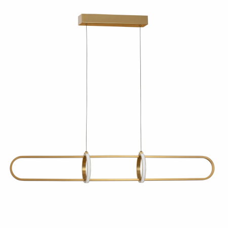 Lustra LED dimabila aurie/neagra Nojus 90 cm din 3 piese, design modern lux, 9113122 - Novaluce [0]