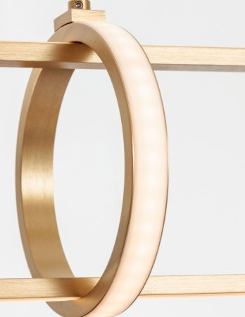 Lustra LED dimabila aurie/neagra Nojus 90 cm din 3 piese, design modern lux, 9113122 - Novaluce [3]