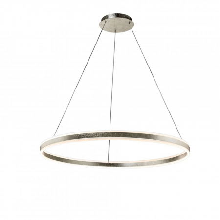 Lustre Dormitor - Lustra LED lux rotunda aurie/argintie Linet, Ø 100 cm, metal, inaltime reglabila, 831635 - Schuller