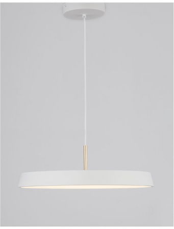 Lustra LED premium disc rotund metal Steen diverse culori, Ø 50 cm, inaltime reglabila, 910623 - Novaluce [10]