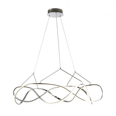 Lustre Dormitor - Lustra LED rotunda lux crom Cosete Ø 80/110 cm, metal, inaltime reglabila, 763950 - Schuller