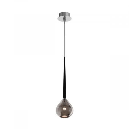 Lustre Dormitor - Lustra crom LIBRA tip pendul, inaltime reglabila, metal/sticla, 003064-001770 - Zumaline