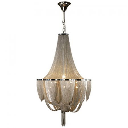 Lustre Dormitor - Lustra lux extravaganta lanturi metalice Naja Ø 35/55/68/86 cm, inaltime reglabila, 872853 - Schuller