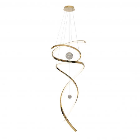 Lustra lux inalta aurie LED dimabil Naisi Ø 60 cm metal/acril, inaltime reglabila, P0427D - Maxlight [0]