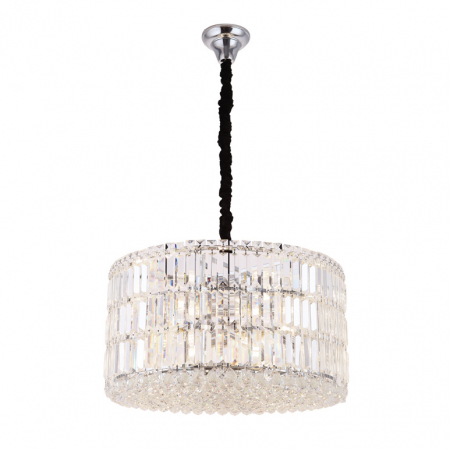 Lustre Dormitor - Lustra lux rotunda Clarissa Ø 40/60/80 cm metal/sticla, inaltime reglabila, P0266 - Maxlight