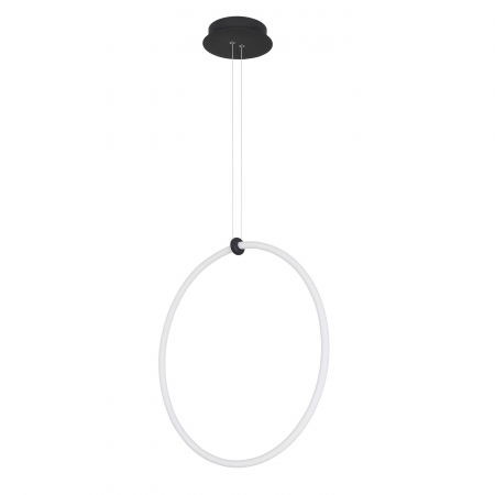 Lustre Dormitor - Lustra moderna inel LED dimabil Lavone Ø60 cm, stil minimalist, 9892163 - Novaluce