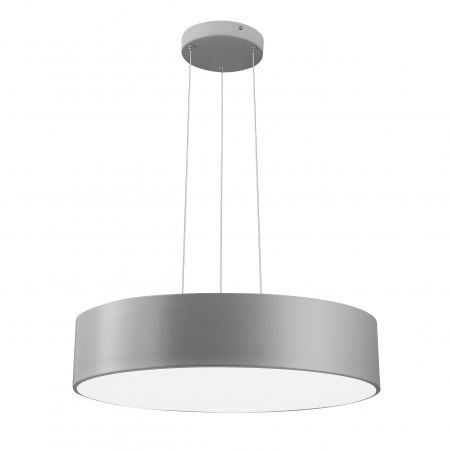 Lustre Dormitor - Lustra moderna rotunda LED alba/gri Gonca Ø60 cm, aluminiu & acril, 616804 - Novaluce