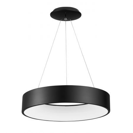 Lustra moderna rotunda LED Rondo Full Ø60 cm, metal maro/gri/negru/alb, 6167205 - Novaluce [6]