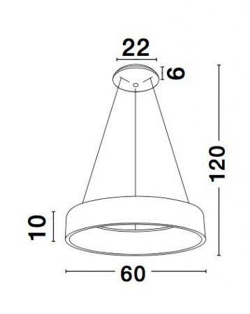 Lustra moderna rotunda LED Rondo Full Ø60 cm, metal maro/gri/negru/alb, 6167205 - Novaluce [4]
