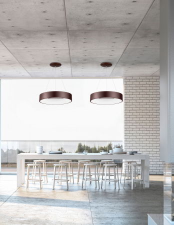 Lustra moderna rotunda LED Rondo Full Ø60 cm, metal maro/gri/negru/alb, 6167205 - Novaluce [3]