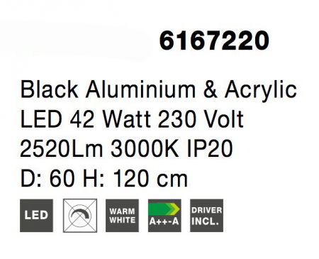 Lustra moderna rotunda LED Rondo Full Ø60 cm, metal maro/gri/negru/alb, 6167205 - Novaluce [8]