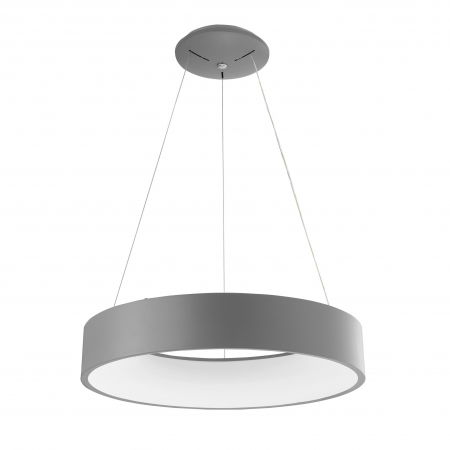 Lustra moderna rotunda LED Rondo Full Ø60 cm, metal maro/gri/negru/alb, 6167205 - Novaluce [10]