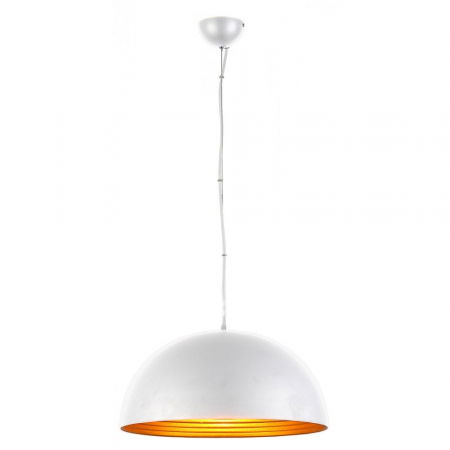 Lustre Dormitor - Lustra moderna rotunda metal Kissmet Ø 18/40/50 cm, negru/alb cu auriu, crom, AZ 1397 - Azzardo