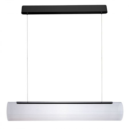 Lustre Dormitor - Lustra moderna acril transparent Aliona 89x15x150 cm metal negru, P0410 - Maxlight