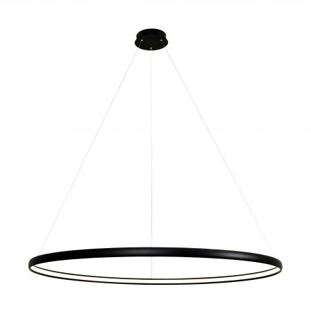 Lustre Dormitor - Lustra neagra design circular CARLO 120 cm metal, 003064-021960 - Zumaline