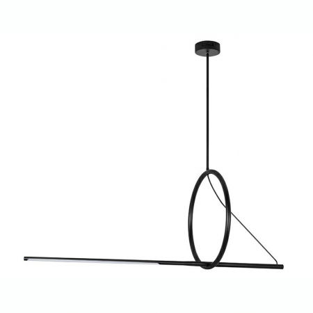 Lustre Dormitor - Lustra neagra design minimalist Kronos, iluminare LED, JD2819-S - King