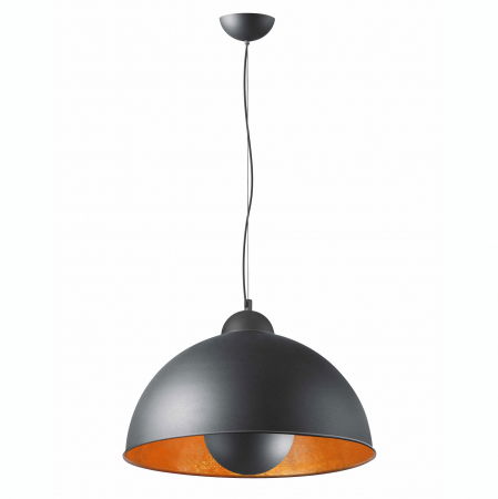 Lustre Dormitor - Lustra pe cablu alba/neagra Aristo Ø 50 cm, metal, stil industrial modern, AZ 2376 - Azzardo