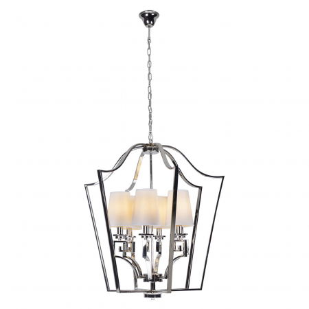 Lustre Dormitor - Lustra pe lant Vinko Ø 77 cm metal/material textil, inaltime reglabila, P0324 - Maxlight