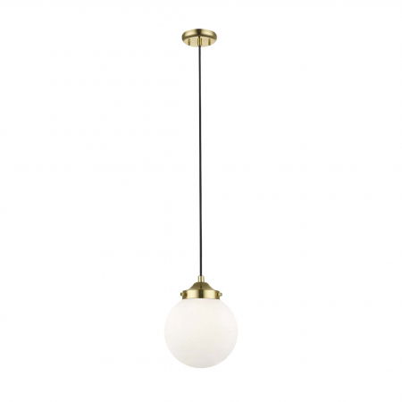 Lustre Dormitor - Lustra pendul alb/auriu RIANO, inaltime reglabila, metal/sticla, 003064-011454 - Zumaline