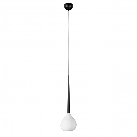 Lustre Dormitor - Lustra pendul alba/neagra/rosie finisaj lucios Advey, design modern, suport metalic negru, AZ 1062 - Azzardo