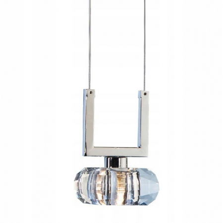 Lustre Dormitor - Lustra pendul Felix, acril/metal cromat, design modern, AZ 0490 - Azzardo