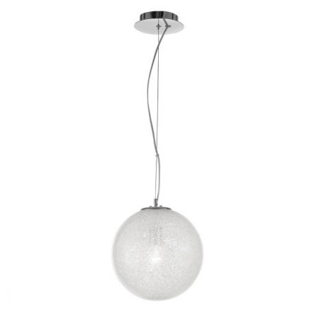 Lustre Dormitor - Lustra pendul glob sticla si interior acrilic Zavia, diverse dimensiuni, inaltime reglabila, 9204203 - Novaluce