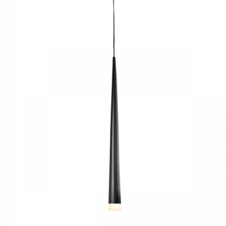 Lustre Dormitor - Lustra pendul LED forma con negru/alb/crom Culh 5x60 cm, design modern, metal, AZ 0116 - Azzardo