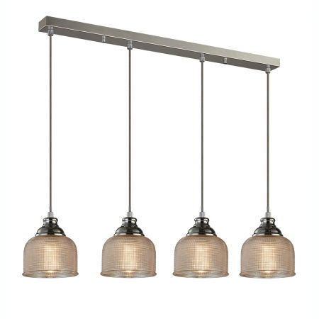 Lustre Dormitor - Lustra pendul liniara Leelo 86 cm, abajur sticla, design clasica, AZ 2111 - Azzardo