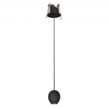 Lustre Dormitor - Lustra pendul neagra LED Yolot model incastrabil, design modern, AZ 3096 - Azzardo
