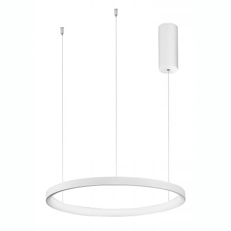 Lustre Dormitor - Lustra rotunda dimabila LED alba/neagra Naye 48/58/78 cm, design minimalist, 9853681 - Novaluce
