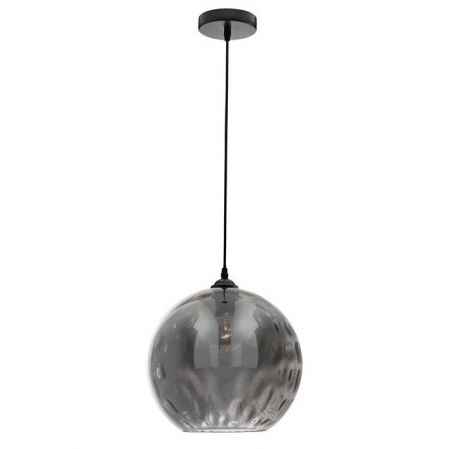 Lustre - Lustra rotunda fumurie Alias Ø 30 cm sticla, inaltime reglabila, 8436411 - Novaluce