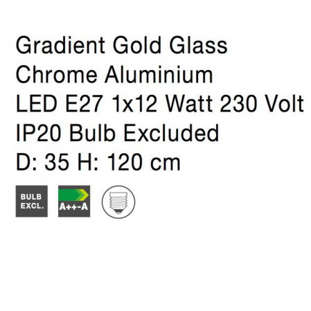 Lustra rotunda sticla cupru/auriu Tabani Ø 25/35 cm, inaltime reglabila, 9080351 - Novaluce [19]