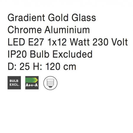 Lustra rotunda sticla cupru/auriu Tabani Ø 25/35 cm, inaltime reglabila, 9080351 - Novaluce [14]