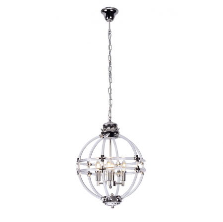 Lustre Dormitor - Lustra sferica pe lant Kios Ø 42 cm metal/acril, inaltime reglabila, P0322 - Maxlight