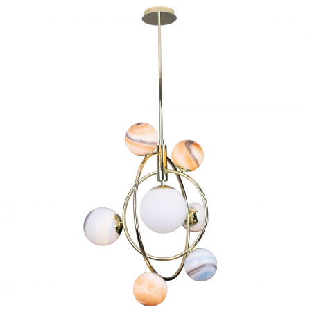 Lustre - Lustra sistem solar Loris Ø 64 cm metal/sticla inaltime reglabila, P0378 - Maxlight