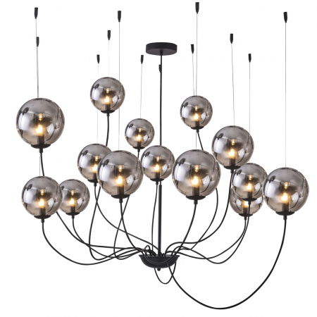 Lustre Dormitor - Lustra stil industrial Silva, sticla fumurie, AZ 2908 - Azzardo