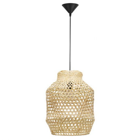 Lustre Dormitor - ​​​​​​​Lustra tip pendul premium Simisa, din ratan, Ø 35 cm, inaltime reglabila, 9858659 - Novaluce