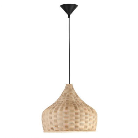 Lustre Dormitor - ​​​​​​​Lustra tip pendul premium Simisa, din ratan, Ø 38,5 cm, inaltime reglabila, 9594341 - Novaluce