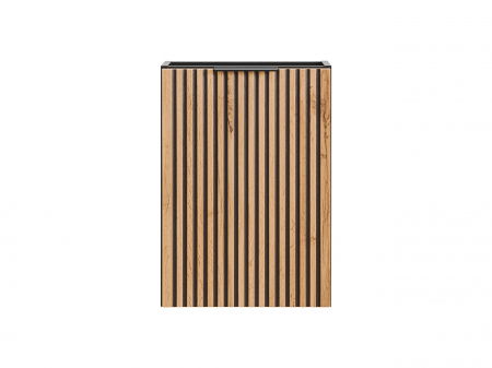 Produse - Masca lavoar baie suspendata Xilo, 40/60/80/100 cm, MDF + PAL, stejar cu insertii negre, COMAD