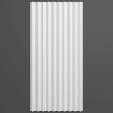 Panouri riflaje - Panou decorativ 3D din poliuretan flexibil, model Riflaj W370F - 25x1.6x200 cm