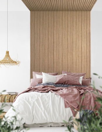 Produse - Panou riflat 3D Olmo, Oak Gold II, 270x11.6cm, Lamelio