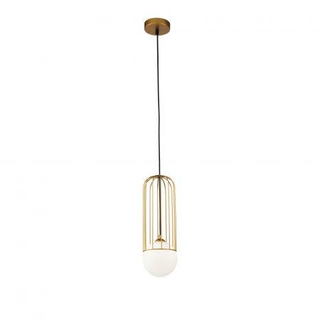 Lustre Dormitor - Pendul Telford P361PL-01G, 1xG9, auriu+negru, IP20, Maytoni