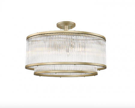 Lustre Dormitor - PLAFONIERA AURIE MAT TIP CANDELABRU STICLA SERGIO Ø50,5 CM STIL CLASIC, 003064-024606 - Zumaline