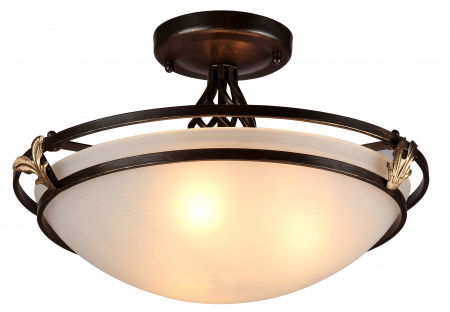 Lustre Dormitor - Plafoniera Combinare C232-CL-03-R, 3xE27, bronz+alba, IP20, Maytoni