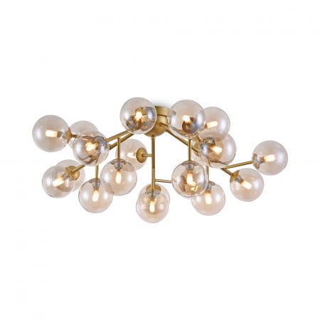 Lustre Dormitor - Plafoniera Dallas MOD545PL-20G, 20xG9, alba+aurie, IP20, Maytoni